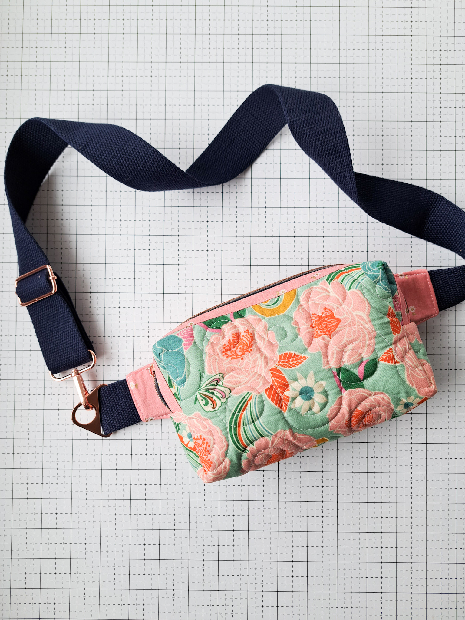 Hip Pouch Cross Body Bag Sewing Tutorial D Rings